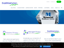 Tablet Screenshot of fairwarning.com