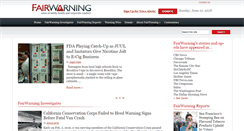 Desktop Screenshot of fairwarning.org