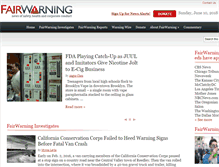 Tablet Screenshot of fairwarning.org