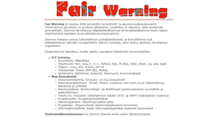 Desktop Screenshot of fairwarning.fi